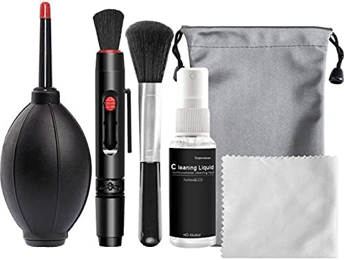 Professional Camera Cleaning Kit, Sensor Cleaning Kit with Air Blower Cleaning Pen Cleaning Cloth for Most Cameras Mobile Phone Laptop, for Camera/Optical Lens and Digital SLR Cameras - Image 7