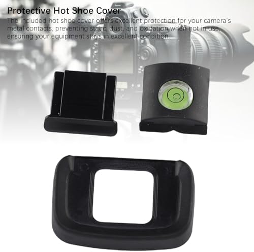 Bewinner Eyecup Hot Shoe Cover Bubble Level Set Comfortable Ergonomic Design for Z50 Mirrorless Camera ABS Silicone 3 in 1 Kit - Image 3