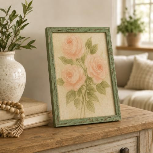 puthiac 11x14 Rustic Farmhouse Picture Frame, Weathered Green, 1 Pack - Image 6