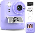 Okaloka Kids Instant Print Camera Toys,1080P HD Toddler Digital Video Camera,Christmas Birthday Gifts for Girls Boys Age 3-12 Year Old - TF Card Included (Purple) by Okaloka