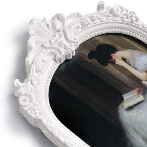 Cuspin 6x8 White Arched Picture Frame, Vintage Elegant Decorative Frame - Image 6