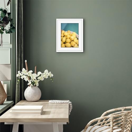 Americanflat 11x14 Picture Frame - Matted to 8x11 - Slim Molding - White - Image 7