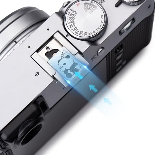 Camera Metal Hot Shoe Cover Protector Cap for Z7/Z9/Z8/Z30/Z50 for FUJIFILM X100VI X100V X-M5 X-E5 X-Half XT5 (Panda in The Wind) - Image 4