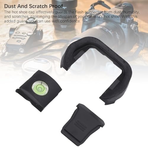 Camera Eyecup Hot Shoe Cap Level Kit for R5 R6 Camer, Eye Cup Viewfinder Hot Shoe Cover Bubble Spirit Level, Dust and Scratch Proof, Compact and Convenient Design - Image 5