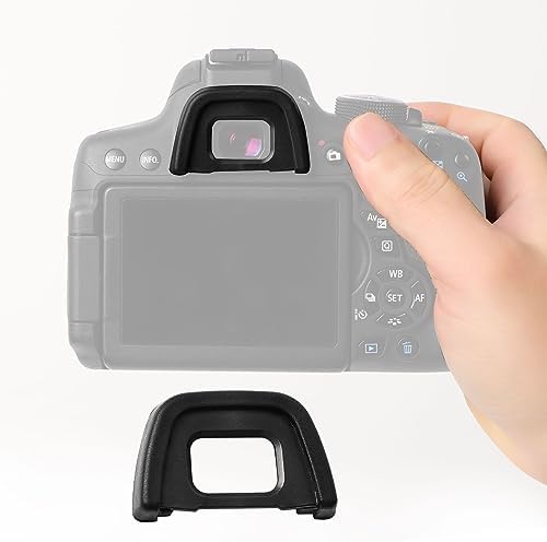 uxcell Camera Eyecup Eyepiece, 5 Pcs Cameras Rubber Eye Cup Viewfinder Protector DK-23 for Nikon D300S D300 D500 D7100 DSLR SLR, Black - Image 2