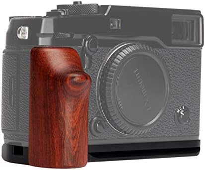XPRO2 Camera Hand Grip with Wooden Side Handle & Arca-Swiss Plate for Fujifilm X-PRO2 -Aluminum & Padauk Wood (GP-XPRO2-R) by WEPOTO