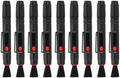 PATIKIL Camera Dusting Brush, Multifunction Cleaning Brush Keyboard Lens Cleaning Pen Screen Lens Cleaner for Vinyl Records, LP Scan, SLR & Computer Screens,9 Pcs Red by PATIKIL