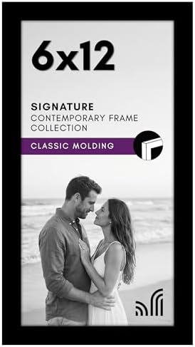 Americanflat 6x12 Picture Frame - Engineered Wood - Black by Americanflat
