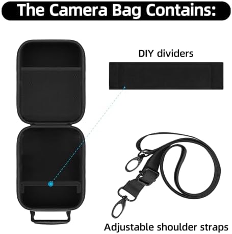 Film Camera Case for Canon AE-1 35mm & 50mm /Rebel 2000 Travel Storage Bag - Image 4