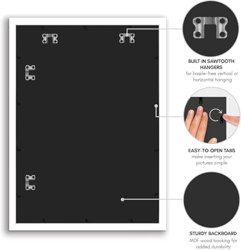 Americanflat 20x28 Poster Frame - Engineered Wood - White - Image 6