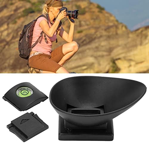 Camera Viewfinder Eyecup,22mm Rubber Viewfinder Eyecup with Top Cold Shoe Cover Spirit Level,for 5D2, 5D, 6D, 40D, 50D, 60D, 60Da, 70D - Image 2