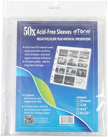 100x eTone Archival Storage Sheets 135 35mm Negative Page Preservers (100X135) - Image 6