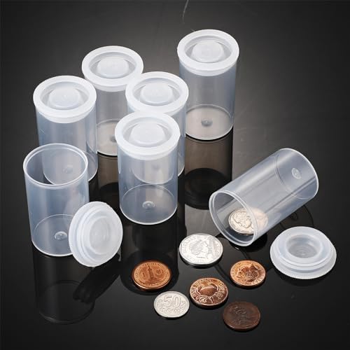 Wenqik 50 Pcs Film Canisters with Caps for Rockets 35 mm Plastic Empty Film Canister Holder Camera Reel Containers for Beads Fish Hook Keys Small Accessories Storage(Clear) - Image 5