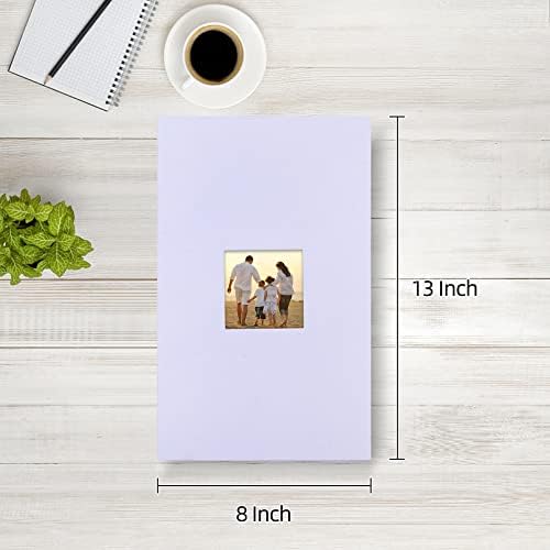 potricher Photo Album 4x6 Pictures, 300 Pockets, Linen Cover, White - Image 2