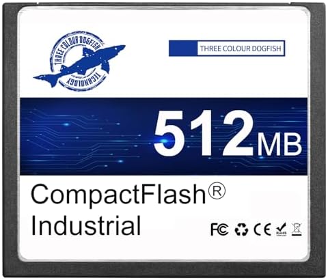 Dogfish Compact Flash Memory Card 512MB Industrial CF Type I Card by THREE+COLOUR+DOGFISH