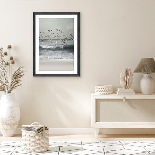 Americanflat 24x34 Poster Frame - Matted to 20x30 - Engineered Wood - Black - Image 5