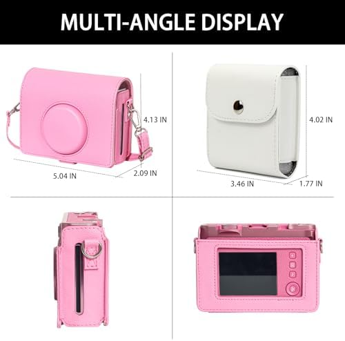 CAIYOULE Camera Case for Fujifilm Instax Mini EVO Instant Film Camera, Pink - Image 4