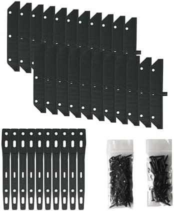 Nuvo Iron LSB48 Hardware System-Holds up to 11 Boards Louver, Black Designed for use of up to 48"W - Image 2
