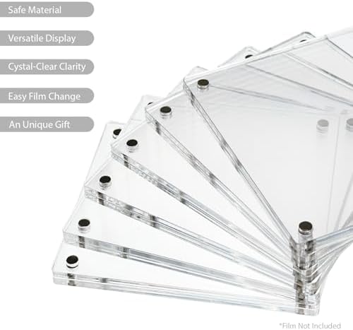 Premium Acrylic Magnetic Reversal Film Holders, 6 Packs Archival Storage High Transparency Display Holder for Reversal Film 6X7 - Image 2