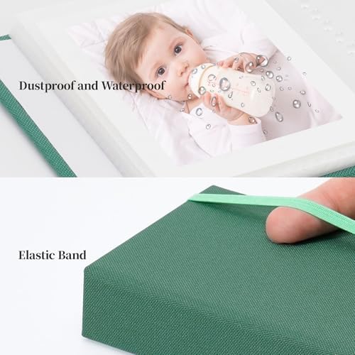 Vienrose Polaroid Photo Album Binding Cloth Photo Book for Instax Fuji 2 x3 Inch Photo Fits Fujifilm Mini 12 11 9 Snap PIC-300 52 Pockets 1 Pack, Aqua - Image 5