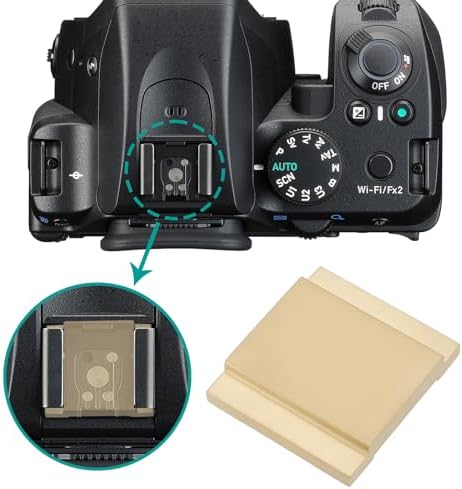 1Pc Brass Camera Hot Shoe Cover Protector Compatible with Pentax K12 KP K70 645Z for Most of Cameras (19x17x3.2mm) - Image 4
