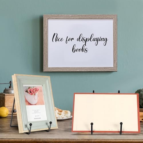 Mixweer 24 Pcs Plate Stands for Display Metal Photo Easel Stand Book Holder Plate Holder Picture for Decorative Display Easels Picture Frame Stands Rack (4.3 Inch, 6 Inch) - Image 6