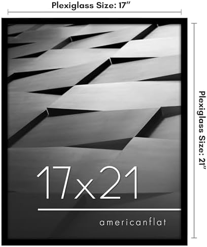 Americanflat 17x21 Poster Frame - Slim Molding - Black - Image 2