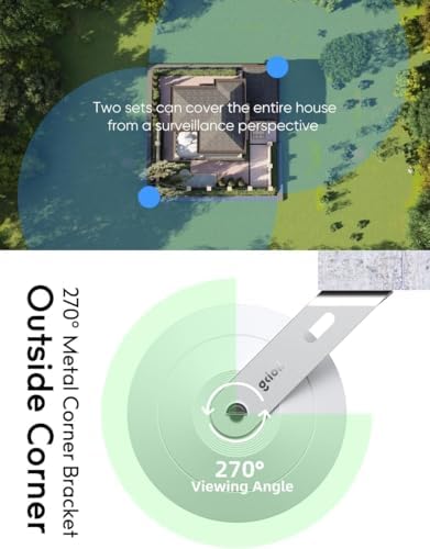 Gcioii Wall Mount for WYZE Cam Pan V3 & Cam Pan V4, Weatherproof Cover and Outside Corner Accessories, Reduce Blind Spots (1 Pack White,Camera not Included) - Image 2