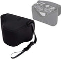 JJC Black Ultra Light Neoprene Camera Case, Compatible with X-E4 X-T30 II X-T30 X-T20 X-T10 +Short Prime Lens, 18mm F1.4/ 27mm F2.8/ 35mm F2, Pouch Bag Fuji X100V X100VI, Compact Size 127x85x84mm by Fotasy