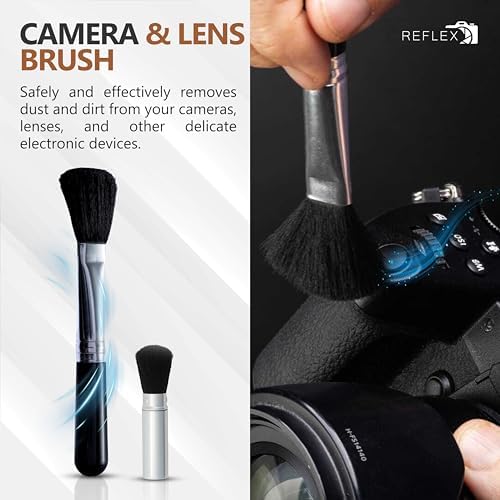 REFLEX CAMERA Professional 19 in 1 Camera Cleaning Kit, Camera Lens Cleaning Kit with Lens Pen, Air/Dust Blower, Microfiber Lens Cloth, Sensor Cleaning Swabs, Lens Solution & Handy Storage Container - Image 5