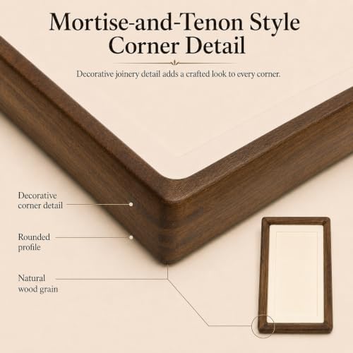 Solid American Black Walnut Picture Frame, 4x6 matted to 3x5 Photo - Image 3