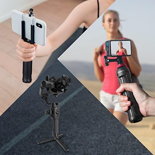MINIFOCUS Camera Tripod, Desktop Tabletop Stand Compact Tripod with 1/4" Screw, Phone Tripod Stand for Gimbal Stabilizer Webcam Phone Holder Selfie Stick and All DSLR Cameras - Image 7