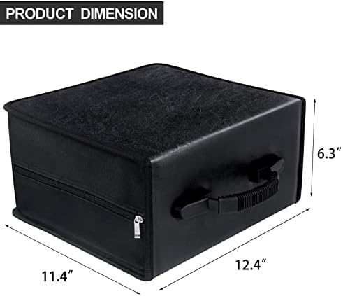 Siveit CD/DVD Case Binder - 400 Capacity Disc Storage Holder, Black PU Binder - Image 2
