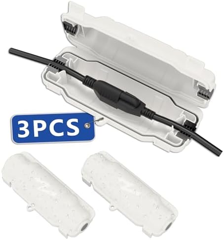 3 Pack Outdoor Extension Cord Safety Cover, Waterproof, White by Unknown