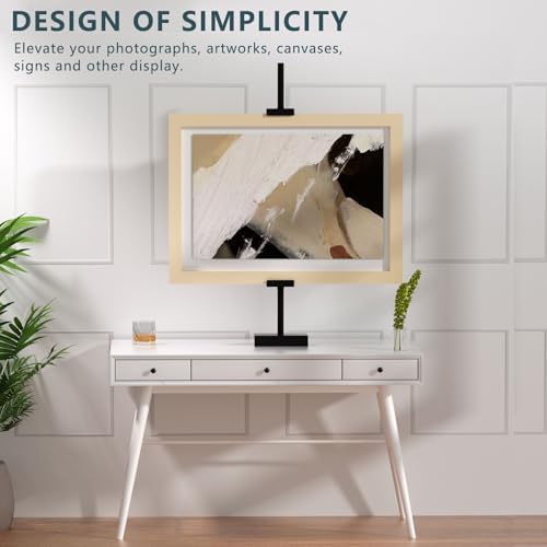 31.5"H Adjustable Tabletop Picture Frame Stand, Tabletop Easel Stand, Black - Image 4