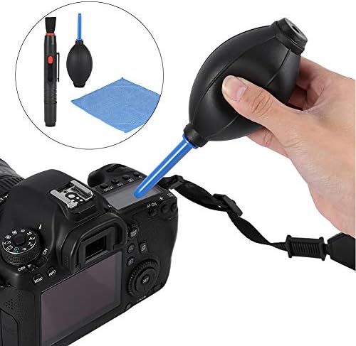Zerodis Cleaning Tools Kit Portable Dust Blower Brush Microfiber Cloth for DSLR Cameras with 3pcs Set for Lenses Sensors Keyboards Camera Lens Cleaning - Image 3