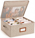 HULISEN Photo Storage Box, Photo Organizer for 2000 4x6 Pictures, Brown by HULISEN