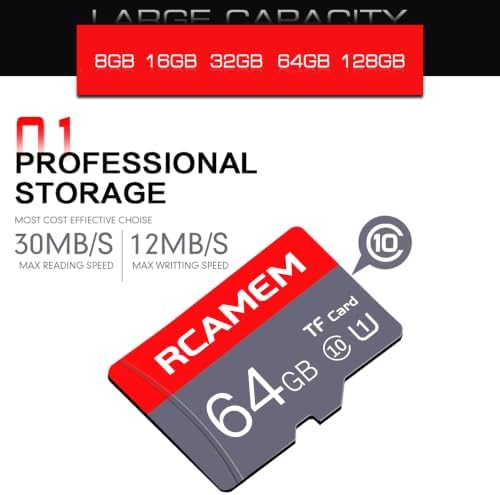64GB Micro Memory Card with Adapter TF Card Class 10 for Camera - Image 2