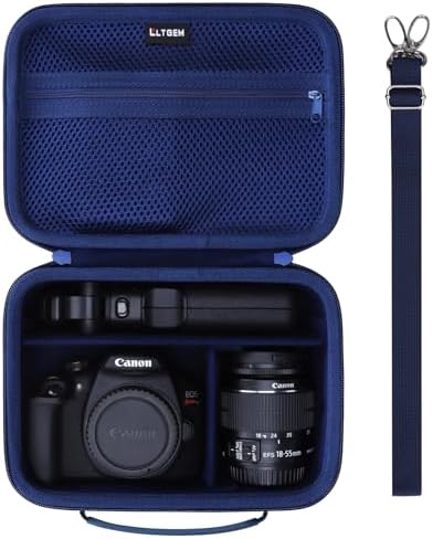 Small Camera Case Bag for Canon EOS Rebel T7/R50//R100 DSLR Camera Navy by LTGEM