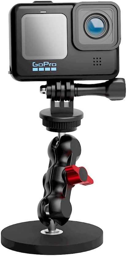 Magnetic Camera Mount, Magnetic Camera Car Mount with 2 Ball Head Attach to All Metal Surfaces Compatible with GoPro Hero 13/12/11, DJI Osmo 360, Action 6/5 Pro/4, Insta 360 X5/X4, AKASO nd More - Image 6