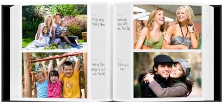 Fabric Frame Cover Photo Album 200 Pockets Hold 4x6 Photos, Deep Black - Image 5