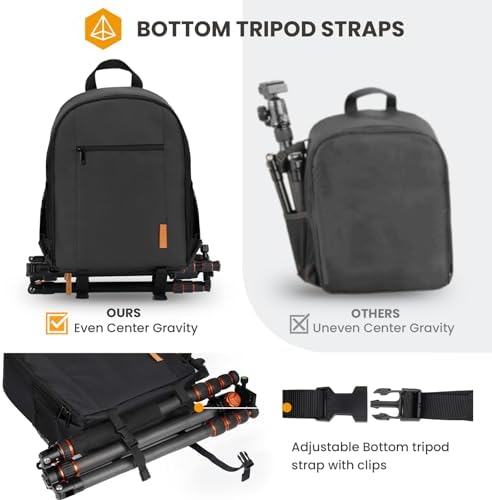 TARION Camera Backpack for Photographers Medium Lightweight 15L Black TB-M - Image 3