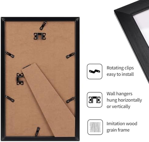 Giftgarden 8.5x14 Picture Frame Black, Multi 8.5 x 14 Photo Frames Bulk for Wall or Tabletop Display, 12 Pack - Image 7