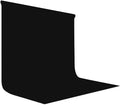 Black Photography Backdrop for Photoshoot, Fabric 10x10ft | Polyester Studio Photo Backgrounds, Non Reflective, Easy to Hang, for Portrait Shoot, Product, Party Decor, Video Creation by LYLYCTY