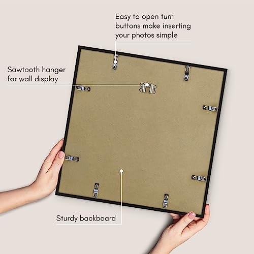 Americanflat 17x17 Picture Frame - Slim Molding - Black - Image 5