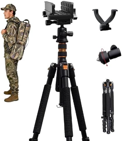 FUNHORUN Hunting Tripod, Rifle Shooting Tripod with Integrated Vise Clamp by FUNHORUN