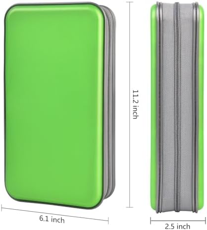 alavisxf xx CD Case, 96 Capacity Hard Plastic Organizer Wallet for Car - Image 4