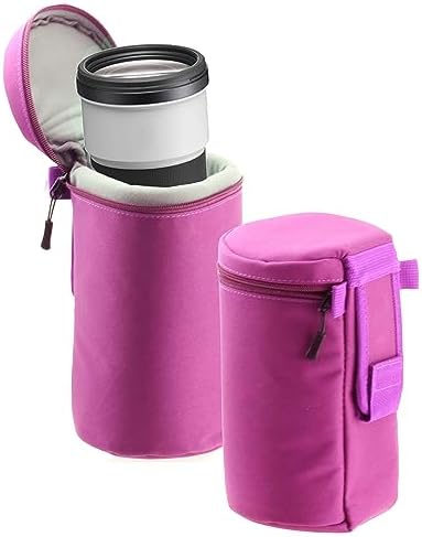 Navitech Purple Water Resistant Camera Lens Protective Case Pouch - Compatible with Tamron 18-300mm F/3.5-6.3 Di III-A VC VXD Lens by Navitech