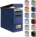 BALEINE File Organizer Box with Lid, Collapsible Hanging File Storage Box by BALEINE