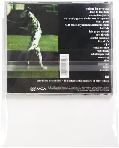 Resealable CD Outer Sleeves - Holds 1 Jewel Box - Clear (100 Sleeves) - Image 6